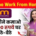 Meesho Work From Home Job: 26,000 रूपये महीना कमाओं बैठे-बैठे