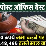 Post Office Scheme: ₹42,000 रूपये जमा करने पर मिलेंगे ₹2,48,465 रूपये इतने साल बाद ?